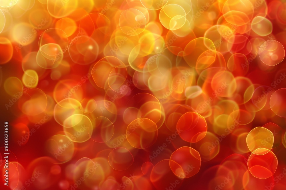 Poster vibrant yellow, orange, and red gradient bokeh abstraction ideal for background use