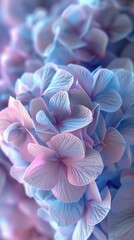Top-Down Blossom Beauty: Enjoy the beauty of mophead hydrangea petals' 3D waves from above.