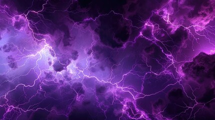 stream of dark purple lightning strikes, half vintage comic book pattern