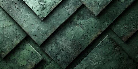 Abstract background with green geometric shapes. 