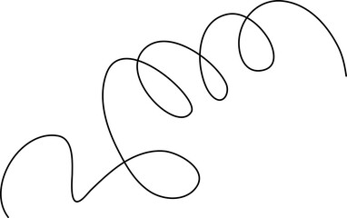 Spiral and swirl line icon. Element for design