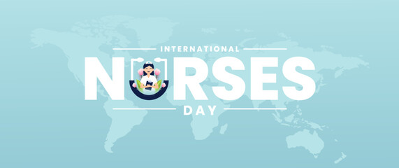 Fototapeta na wymiar International Nurses Day banner design
