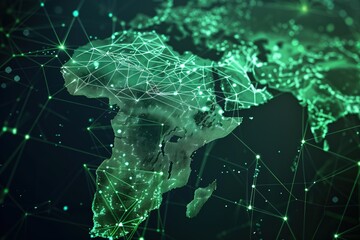 Mapping Connectivity: Africa's Digital Network Hub,Virtual Connections: Africa's Digital Network Topography