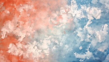 Fototapeta premium Tranquil pond reflects sky hues in ethereal lilac and pale green spring abstract view.