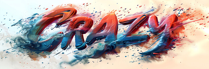 abstract color gradient design with the lettering "CRAZY"