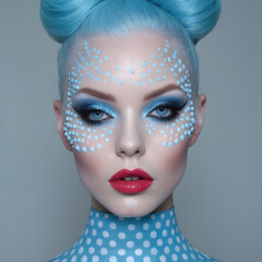 portrait of a woman with makeup