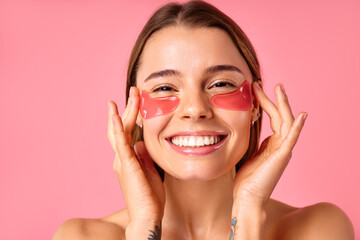 Cosmetology, beauty and spa treatment. Woman in lingerie on pink background.