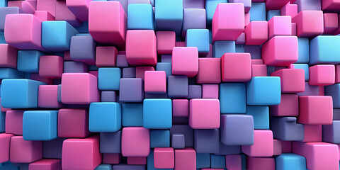 Abstract 3d geometric colorful background.