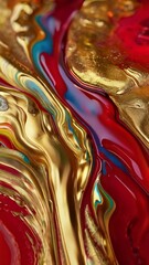 Abstract psychedelic background with creative wave design, wavy illustration with layered texture, modern psychic liquid art graphic for print or web purpose - Generative ai