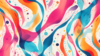 Digital abstract watercolor pattern design poster background