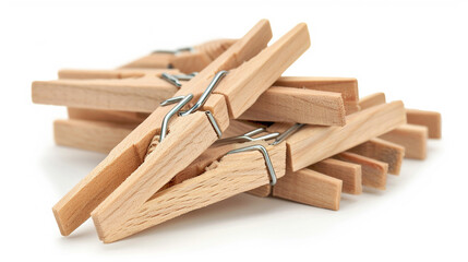 木製の洗濯ばさみ