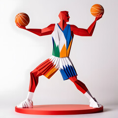 Naklejka premium basketball player