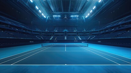 Tennis championship court stadium concept in london british royal international game match - obrazy, fototapety, plakaty
