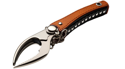 A sharp knife with a protective leather sheath ready for the next adventure