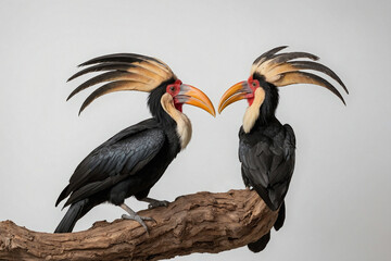 An image of two Hornbill Birds