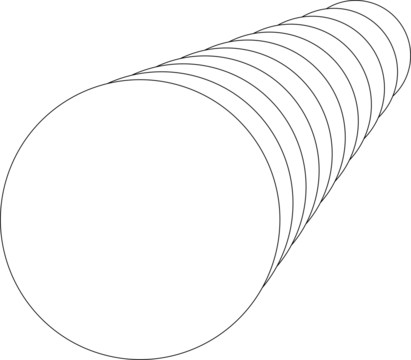 Circle white overlapping frame blend flowing. Technology design