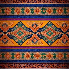 thai art pattern, thai style fabric, thai pattern, seamless pattern
