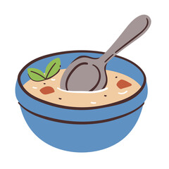 Colorful soup icon
