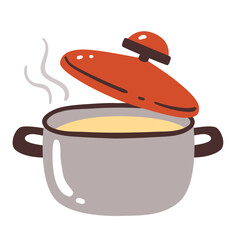 Traditional cooking concept. Colorful vector icon.