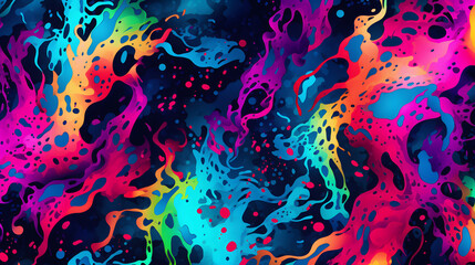 Digital retro spray pain abstract graphic poster background