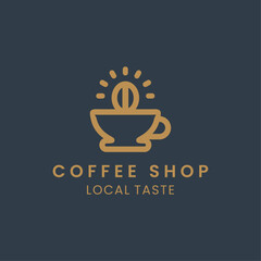 Coffee shop logo design template