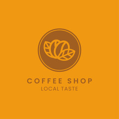 Coffee shop logo design template