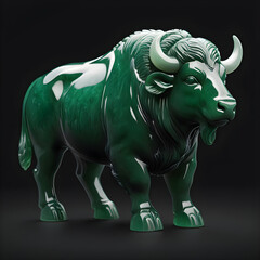 Jade OX (Buffalo) Statue | 12 Zodiac animals in China & Vietnam