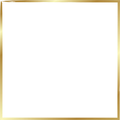 Gold square frames brush. Design elements