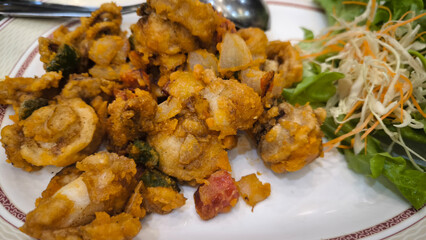 Stir-fried fish maw, Chinese style food