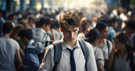 business person overwhelmed and stressed with to many papers and files. work concept