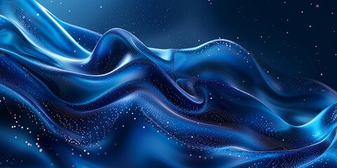 Abstract blue background with dynamic shape and lines 