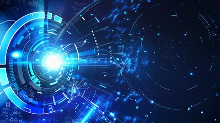 Fototapeta premium Abstract Technology Background Illustrating Business Growth and Development Strategies