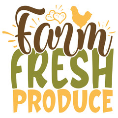Stylish , fashionable and awesome Farm Fresh typography art and illustrator, Print ready vector handwritten phrase Farmers T shirt hand lettered calligraphic design. Vector illustration bundle.
