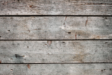 Wood Background. Old gray wood background made of dark natural wood in grunge style. Top view. Natural raw planed texture of coniferous pine. Copy space.