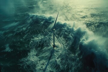 Harmony of Nature and Technology: North Sea Winds