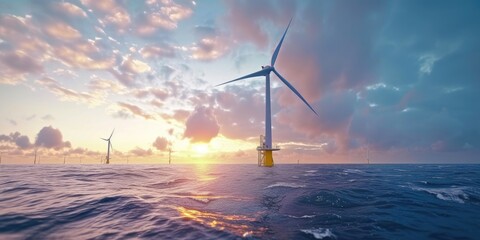 Sustainable Seascape: Offshore Wind Farm