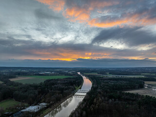 Abendrot Mittellandkanal