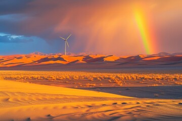 Renewable Energy Harvest: Wind Turbines in Motion