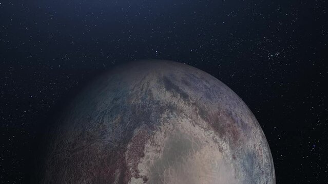 Pluto 3D photorealistic 4K LOOP 
