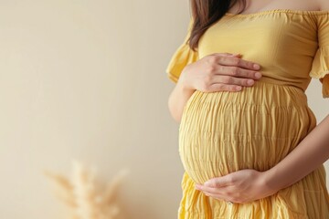 Expecting Mother's Serene Glow: Pregnancy Journey