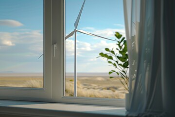 Renewable Energy in Motion: Wind Turbine Spin