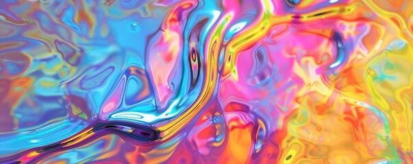 Colorful abstract liquid wave pattern