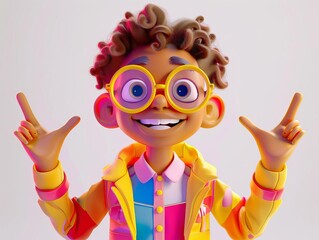 Fototapeta premium Create a 3D cartoon character