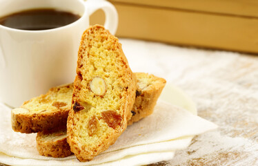 italian traditional cookies biscotti cantucci