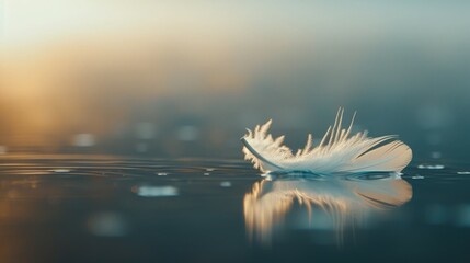 A feather drifts in the breeze, symbolizing gentleness on Suicide Prevention Day. World Suicide Prevention Day, September 10