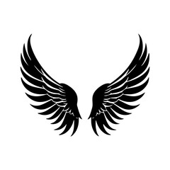 Obraz premium angel feather wings simple design Vector illustration
