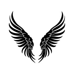 Obraz premium angel feather wings simple design Vector illustration