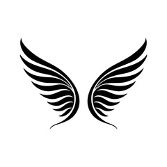 angel feather wings simple design Vector illustration