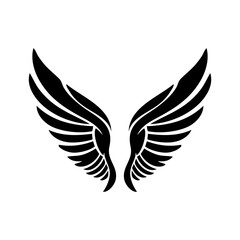 Obraz premium angel feather wings simple design Vector illustration