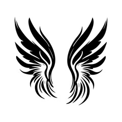 Obraz premium angel feather wings simple design Vector illustration